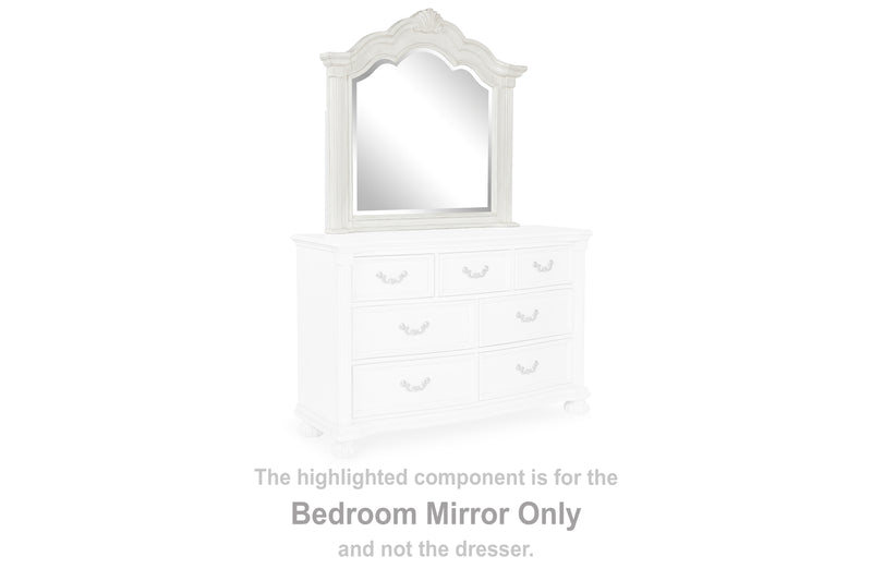 Evee Outdoor & More - Ashley Furniture - Montelaine Bedroom - Bedroom Mirror / Antique White - B795-36