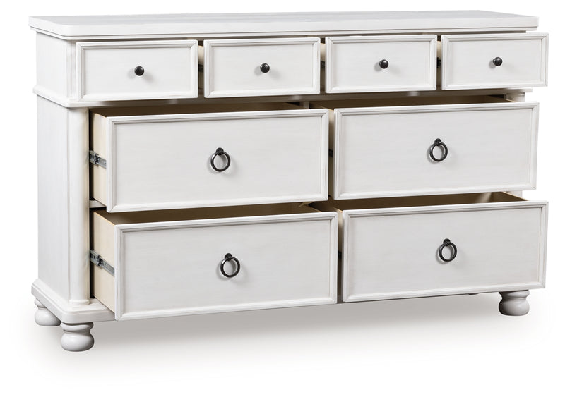 Evee Outdoor & More - Ashley Furniture - Rowlenstown Bedroom - Dresser / Antique White - PCB823-31