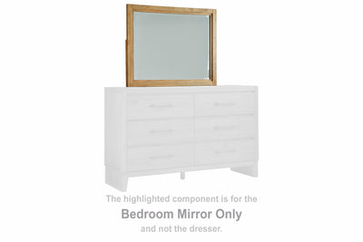 Evee Outdoor & More - Ashley Furniture - Sherbana Bedroom - Bedroom Mirror / Light Brown - B833-36