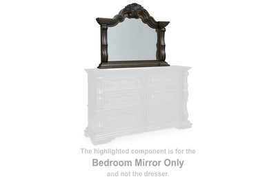 Evee Outdoor & More - Ashley Furniture - Maylee Bedroom - Bedroom Mirror / Dark Brown - B947-36