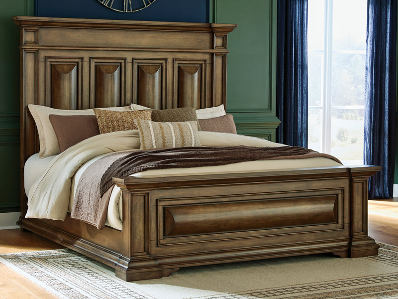 Evee Outdoor & More - Ashley Furniture - Frantanna Bedroom - King Panel Bed / Brown - PCB949B6