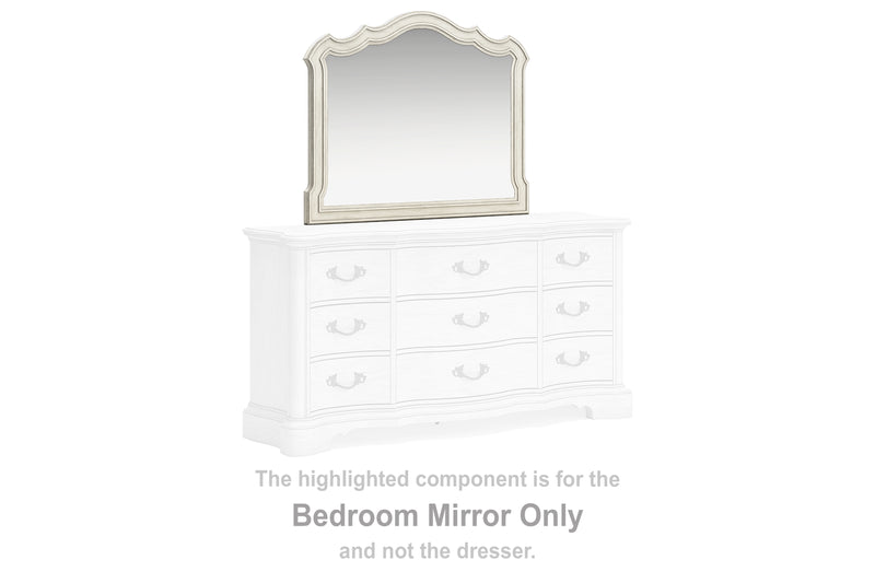 Evee Outdoor & More - Ashley Furniture - Arlendyne Bedroom - Bedroom Mirror / Antique White - B980-36