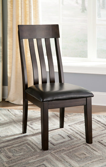 Evee Outdoor & More - Ashley Furniture - Haddigan Dining Room - Dining Chair (Set of 2) / Dark Brown - D596-01X2