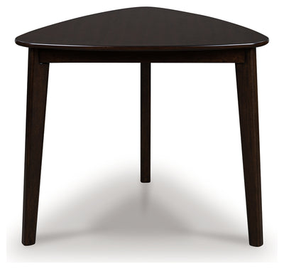 Evee Outdoor & More - Ashley Furniture - Mallenette Dining Table - Triangle Dining Room Table / Merlot - PCD607-16
