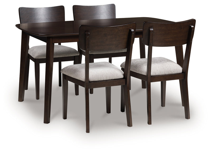 Mallenette Dining Table and 4 Chairs (Set of 5)