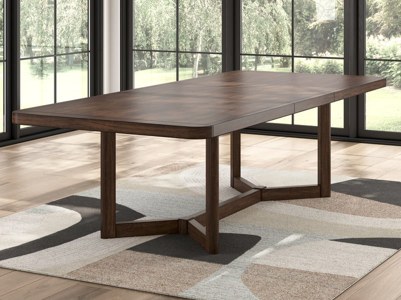 Evee Outdoor & More - Ashley Furniture - Dilenno Dining Extension Table - RECT Dining Room EXT Table / Dark Brown - PCD857-35
