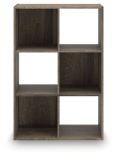 Evee Outdoor & More - Ashley Furniture - Shallifer Six Cube Organizer - Six Cube Organizer / Brown - EA1104-3X2