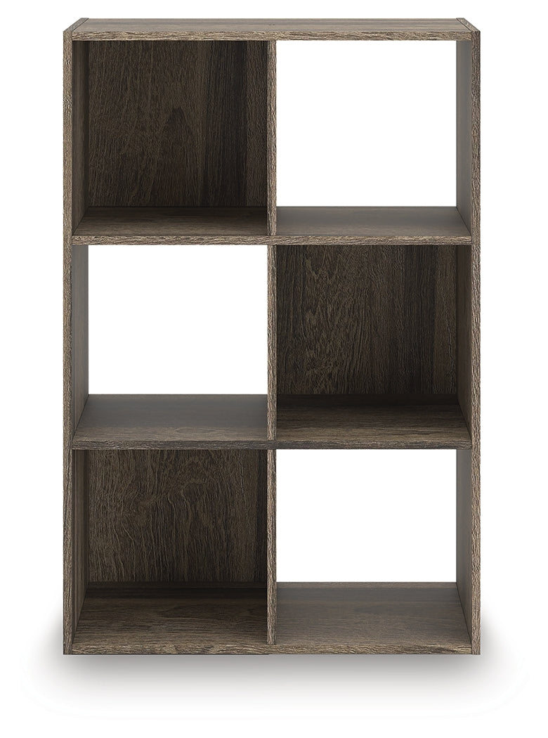 Evee Outdoor & More - Ashley Furniture - Shallifer Six Cube Organizer - Six Cube Organizer / Brown - EA1104-3X2