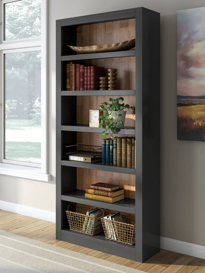 Evee Outdoor & More - Ashley Furniture - Wildenauer Bookcase - Bookcase / Brown/Black - H664-70
