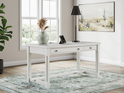 Evee Outdoor & More - Ashley Furniture - Robbinsdale Office Desk - Home Office Desk / Antique White - H742-34
