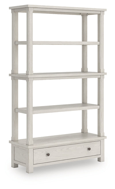Evee Outdoor & More - Ashley Furniture - Robbinsdale Bookcase - Bookcase / Antique White - H742-70