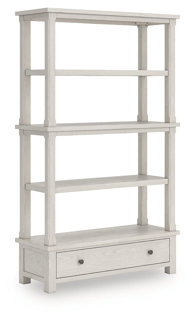 Evee Outdoor & More - Ashley Furniture - Robbinsdale Bookcase - Bookcase / Antique White - H742-70