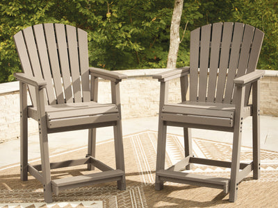 Evee Outdoor & More - Ashley Furniture - Seacliff Beach Outdoor - Barstool (Set of 2) - PCP228-124