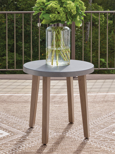 Evee Outdoor & More - Ashley Furniture - Harmony Headlands Outdoor - Round End Table - PCP428-706