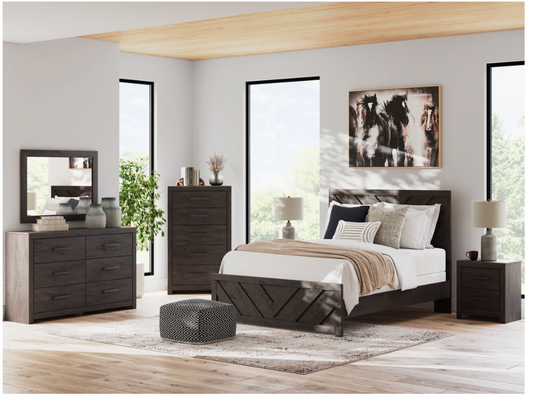 B3789B4 Prendonea Queen Bed w/Dresser & Mirror