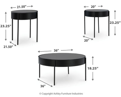 Ardoline Table (Set of 3)