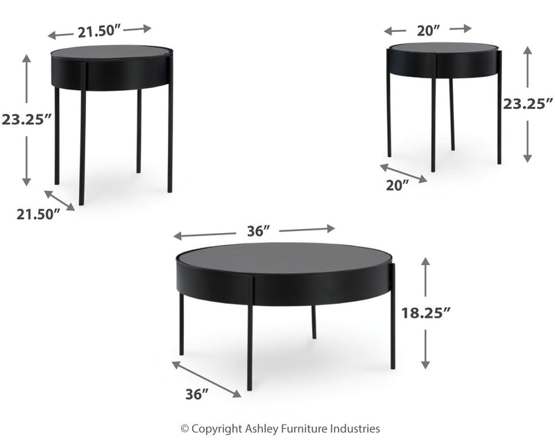 Ardoline Table (Set of 3)