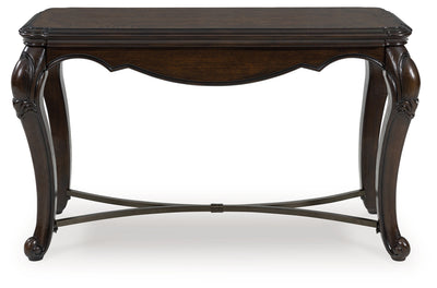 Evee Outdoor & More - Ashley Furniture - Maylee Sofa Table - Sofa Table / Dark Brown - T617-4