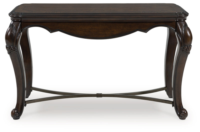 Evee Outdoor & More - Ashley Furniture - Maylee Sofa Table - Sofa Table / Dark Brown - T617-4