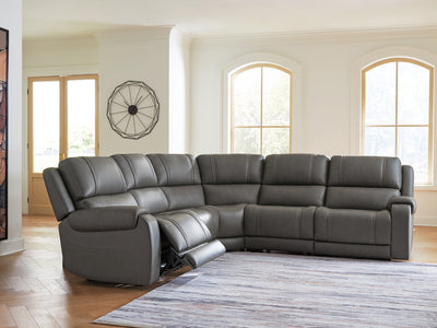 Evee Outdoor & More - Ashley Furniture - 5Z - Pittson Sectional - 5-Piece Power Reclining Sectional - PCU12600S4