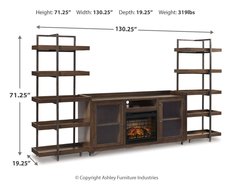 Starmore 3-Piece Wall Unit with Electric Fireplace